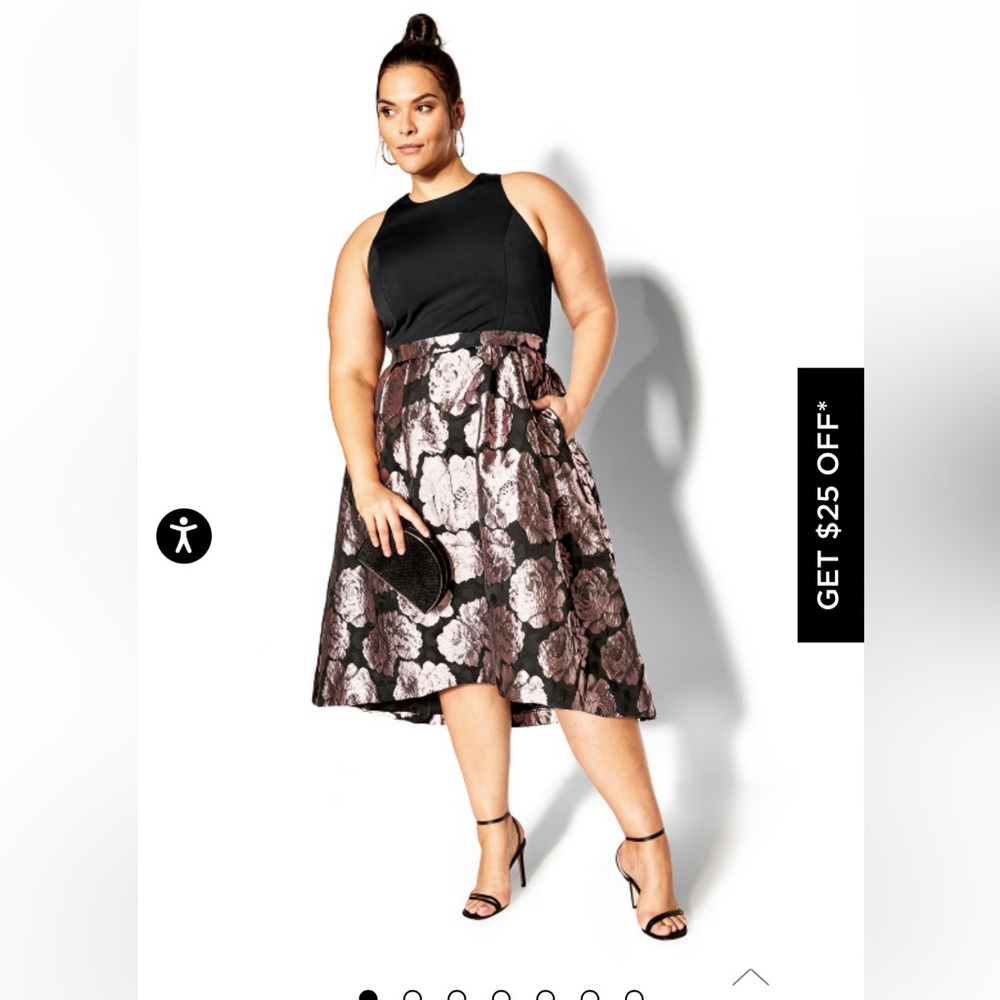 City Chic Women’s Cocktail High Low Dress